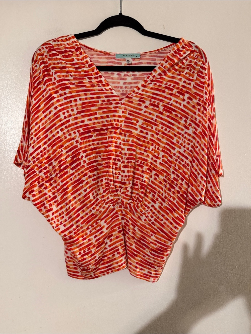 Pleione vneck dolman sleeve top